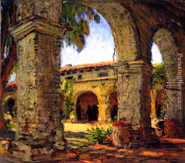 Joseph Kleitsch Through the Arches, Mission San Juan Capistrano
